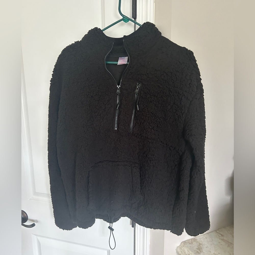 No Boundaries Sherpa Pullover Black XXL
